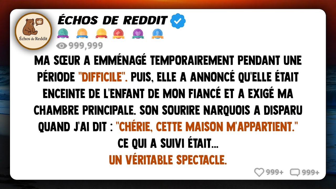Ma sœur tombe enceinte et exige que je quitte la maison parce que son enfant est de mon fiancé...