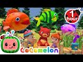 Rainbow color fish  12345 once i caught a fish alive  cocomelon nursery rhymes  kids songs