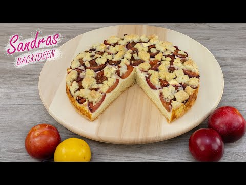 Video: Wie Man Einen Quarkkuchen Mit Pflaumen Macht