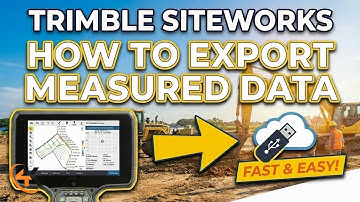 Trimble Siteworks - How to Export Measured Data