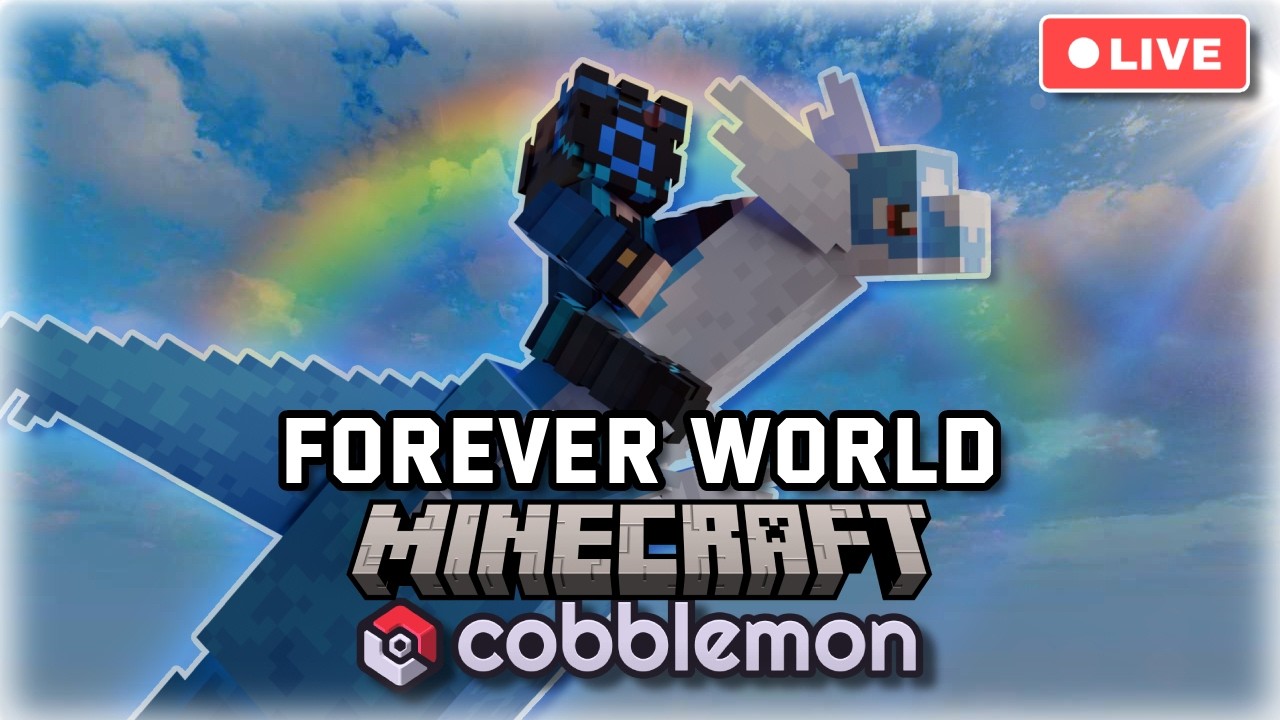 🔴LIVE - Catching ALL 1000+ Pokemon in My Cobblemon Forever World ...