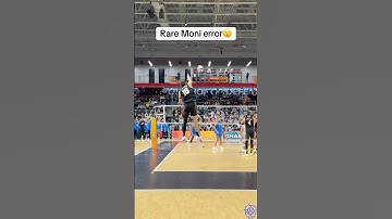 RARE ERROR by Moni Nikolov😮🏐 #volleyball #volleyballworld #volleyballplayer #haikyuu #spike