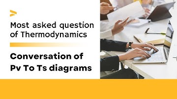 How to convert thermodynamics processes from PV to TS diagrams? Simple trick. HAL BARC NMDC