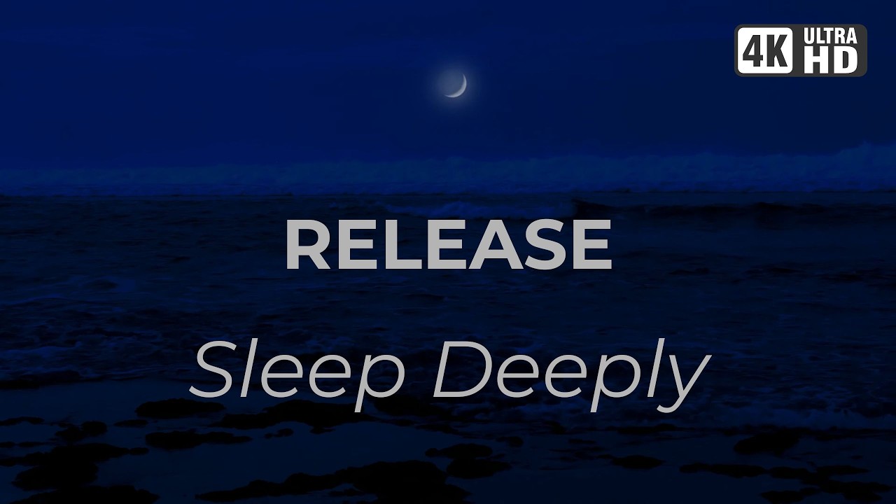 Dark Night Ocean Waves (No Ads) Sounds for Deep Sleep & Stress Relief (11 Hours) 🌊🌙