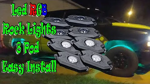 Install Led Tough Pod RGB Rock Lights