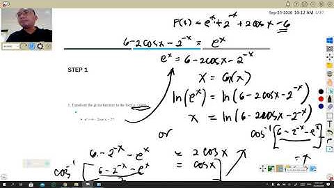 Method of Successive Substitution