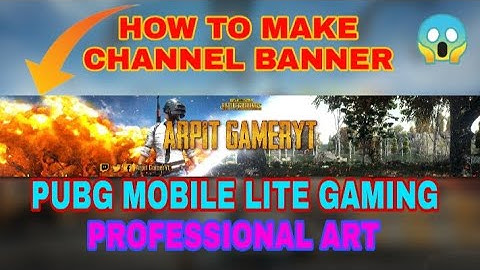 How To Make A Banner Like Pubg Mobile Lite On Android Free Banner Tutorial