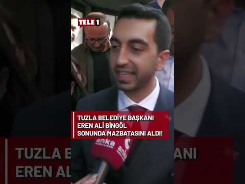 Tuzla Belediye Başkanı Eren Ali Bingöl mazbatasını böyle aldı