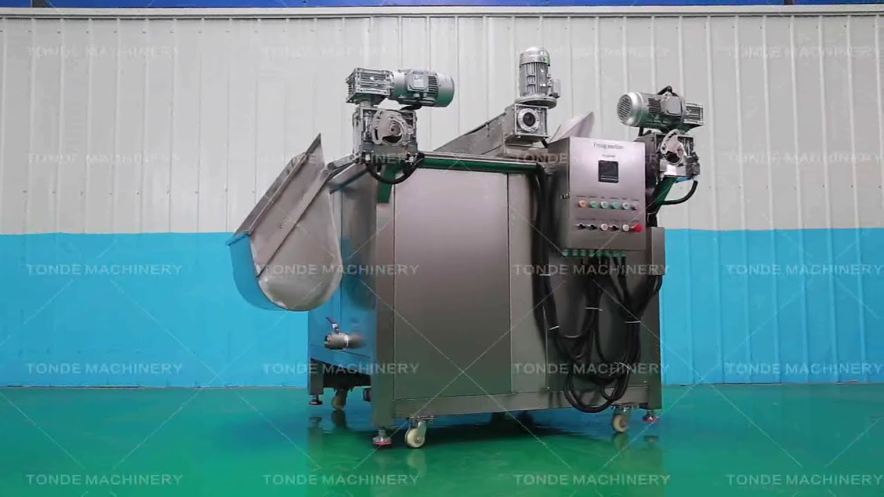 Chip Machine Pot Round pot potato chips frying machine with automatic feeding and ...
