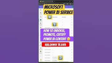 How to  Endorse , Promote and Certify Content 🤔 Microsoft Power BI Service (app.powerbi.com) ✨✨
