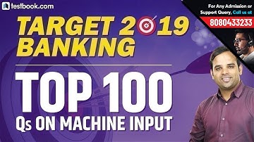 SBI PO 2019 | Machine Input for SBI PO Reasoning | Crack SBI PO Prelims | Sachin Sir | 7:00 PM