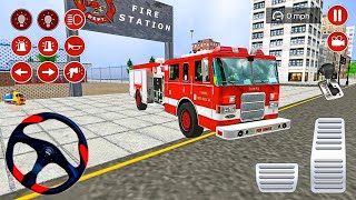 Truck Pemadam Kebakaran Panjang Padamkan Api Kota - Mobil Balap Simulator Android Gameplay screenshot 3