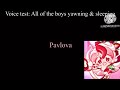 (Reuploaded) All The Boys Yawning And Sleeping (Voice Acting Test) 💤