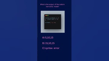 JavaScript Duplicate Parameters: Strict vs Non-Strict Mode! 🤔 # JavaScript  interview question#short