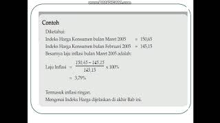 CARA HITUNG LAJU INFLASI PER TAHUN DAN BULAN