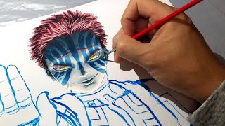 鬼滅の刃 猗窩座 リアルイラストあかざ 描いてみた 映画化記念きめつのやいばイラスト アリチャンネル Note 鬼滅の刃 猗窩座 リアルイラストあかざ 描いてみた 映画化記念きめつのやいばイラスト アリチャンネル Note