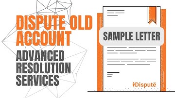 Advanced Resolution Services: Remove Old Accounts - iDispute Credit Repair Letters (Template)