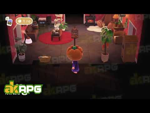 Aesthetic Botanical Animal Crossing Living Room - Best ACNH House Design Ideas