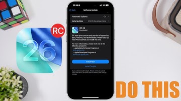 iOS 26 RC Imminent - DO THIS !