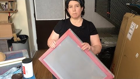 Screen printing with underglazes (making the screen)