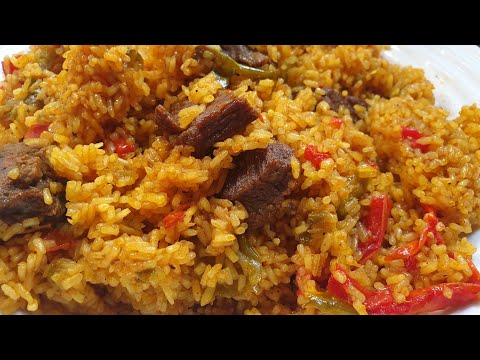 #recette-facil-du-riz-à-la-viande-#cuisine-sénégalaise-#الروز-بطريقة-سهلة-بالخضر-🇨🇵⚘