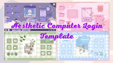 Aesthetic Intro Video -  Computer Login Template Part 1 [with links]