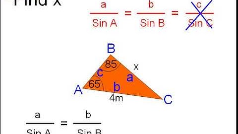 9. sine rule missing sides