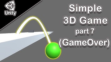 How to Make Simple 3D Game in 2022 Using Unity  (07 Game Over)