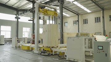 Automatic Pallet Packing System Film Stretch Wrapping Machine and Strapping Machine#strappingmachine