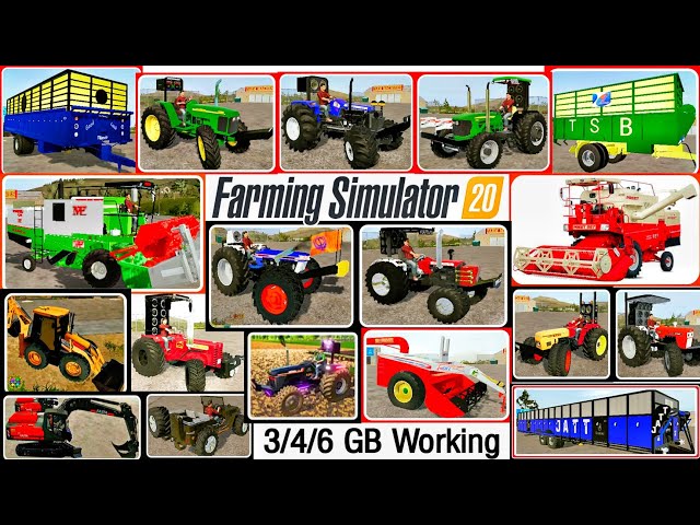 FS 20 Jcb GamePlay in hindi, FS 20 INDIAN TRACTOR, Gaming Empire