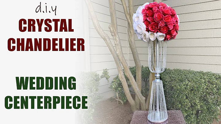 DIY Crystal Garland Chandelier Wedding Centerpiece Party Decor