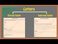 How to write letters | Formal letter | Informal letter