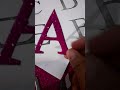 how to cut the alphabet on glitter sheets