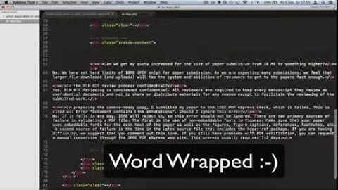 [How To] Make Word Wrap default in Sublime Text