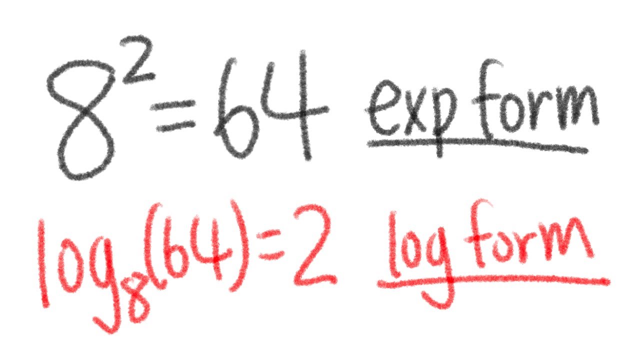 q14 convert an exponential equation into logarithmic form youtube 6 2 36 in logarithmic form