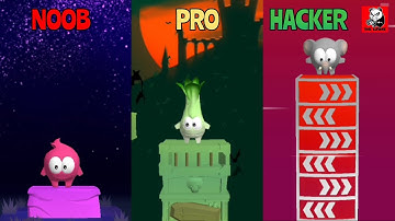 Stack Jump game. | Noob vs Pro vs Hacker