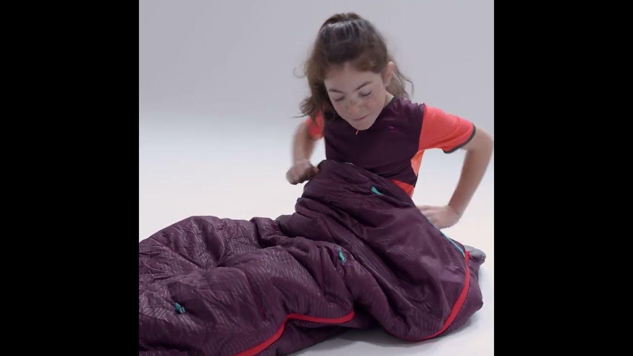 Saco de dormir 20ºC niños transformable en edredón 115-155 cm Quechua MH100