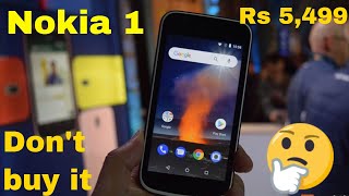 Nokia 1 Android go Edition at Rs 54,99 | full review | Don't buy it!!!!