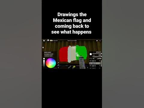 drawing the Mexican flag Roblox - YouTube