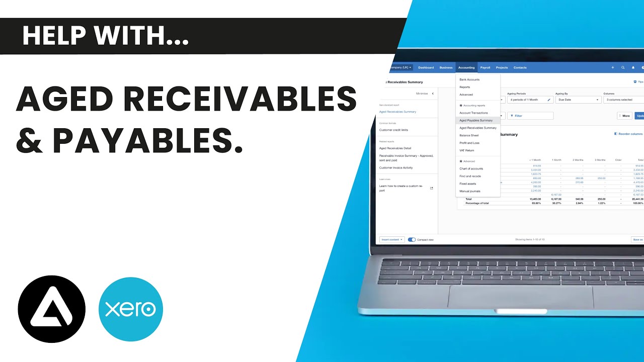 Aged Receivables & Payables in Xero