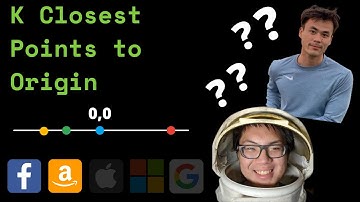 K Closest Points to Origin Leet Code Question Explained | Sorting and Heaps