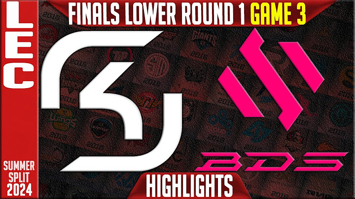 SK vs BDS Highlights Game 3 | LEC Season Finals 2024 Lower Round 1 | SK Gaming vs Team BDS G3