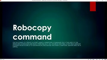 Robocopy command in a bat file