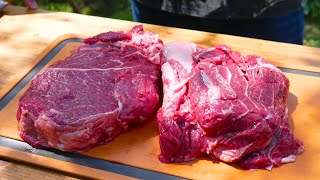Американский способ сделать говядину вкуснее. Рваный кусок мяса на углях (но можно и в духовке)