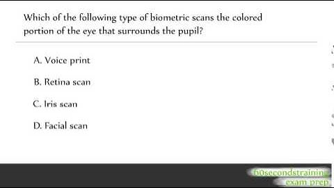 CISSP - biometric scans