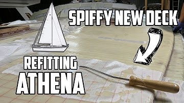Sail Life - First layer of fiberglass on the new deck core - DIY sailboat refit