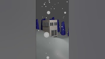 Blender animation | Falling snow #shorts  #animation #blender