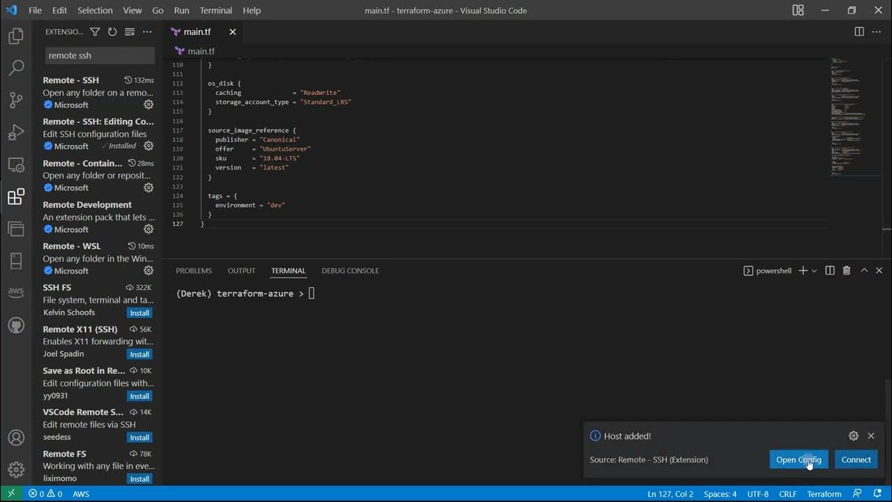 Remote SSH Configuration in VScode - YouTube