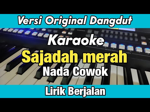 Karaoke - Sajadah Merah Nada Cowok Original Dangdut Lirik Berjalan class=