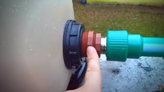 How To Install a Plastic Water Tank. Water Tank connections.